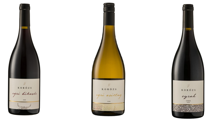 Korózs Winery product range